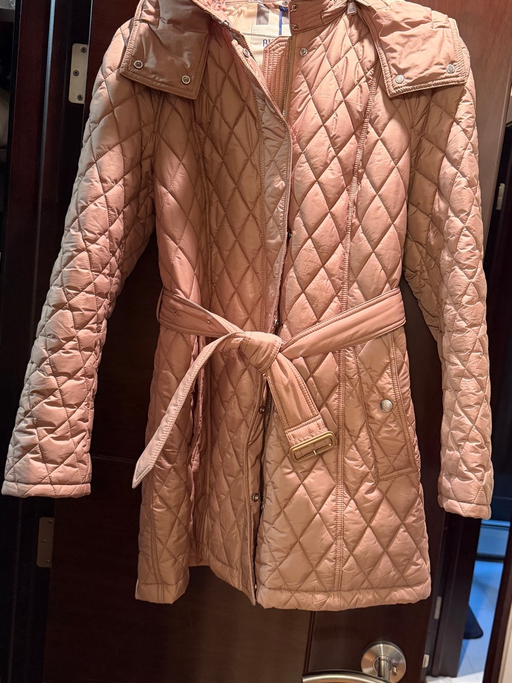Brand New Burberry Women's Quilted Puffer Coat Size L made in Italy